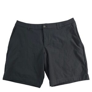 Lululemon Mens ABC Slim Fit Short Black‎ Recycled Polyester Stretch 9 Inch sz 38